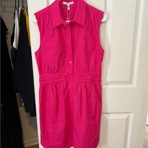 Derek Lam Vibrant Pink Button-Up Dress